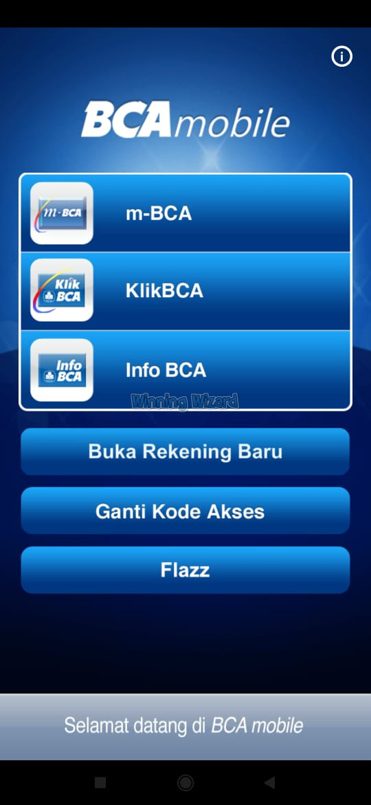Aktifkan menu m-BCA