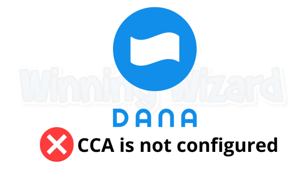 Dana CCA is Not Configured