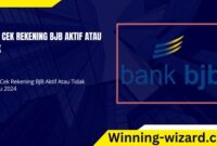 Cara Cek Rekening BJB Aktif Atau Tidak