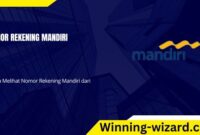 Nomor Rekening Mandiri