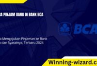 Cara Pinjam Uang Di Bank BCA