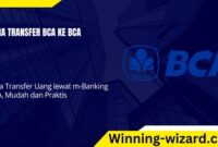 Cara Transfer BCA Ke BCA