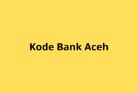 KODE BANK ACEH