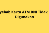 Penyebab Kartu ATM BNI Tidak Bisa Digunakan