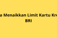 Cara Menaikkan Limit Kartu Kredit BRI