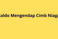 Apa Itu Saldo Mengendap CIMB Niaga?