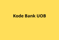 Kode Bank UOB untuk Transfer Antar Bank: Panduan Lengkap
