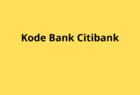 Kode Bank Citibank untuk Transfer Antar Bank