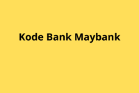 Cara Mengetahui dan Menggunakan Kode Bank Maybank