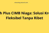 Cash Plus CIMB Niaga: Solusi Kredit Fleksibel Tanpa Ribet