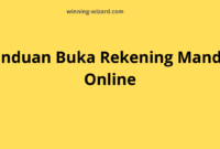 Panduan Buka Rekening Mandiri Online