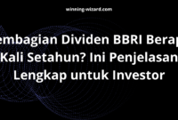 Pembagian Dividen BBRI Berapa Kali Setahun? Ini Penjelasan Lengkap untuk Investor