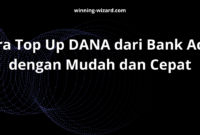 Cara Top Up DANA dari Bank Aceh dengan Mudah dan Cepat