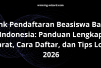 Link Pendaftaran Beasiswa Bank Indonesia: Panduan Lengkap Syarat, Cara Daftar, dan Tips Lolos 2026