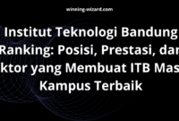 Institut Teknologi Bandung Ranking: Posisi, Prestasi, dan Faktor yang Membuat ITB Masuk Kampus Terbaik